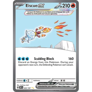 Scarlet & Violet Obsidian Flames 222/197 - Eiscue ex [Special Illustration Rare]