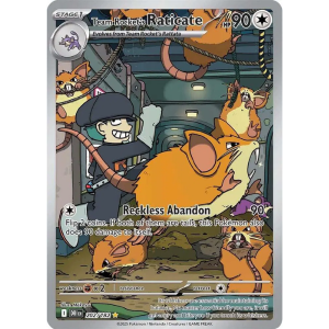 Scarlet & Violet - Destined Rivals 202/182 - Team Rocket's Raticate [Illustration Rare]